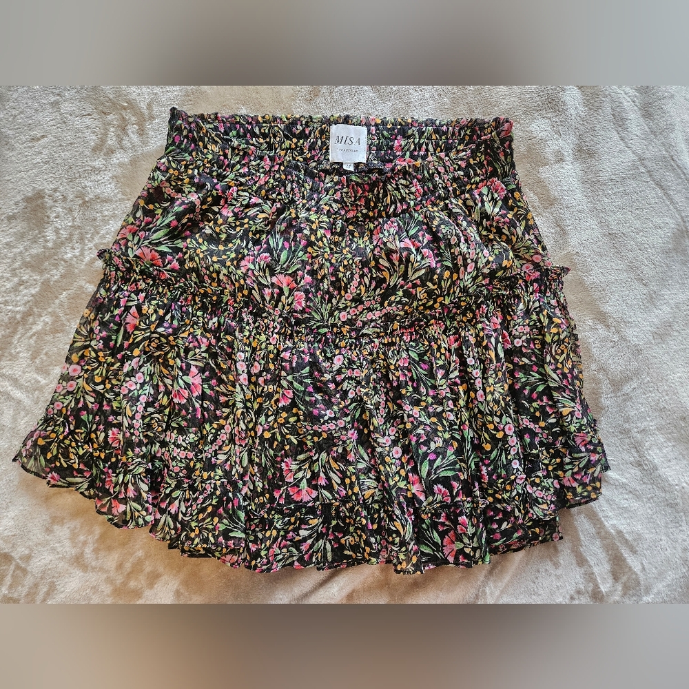 MISA Los Angeles floral skirt